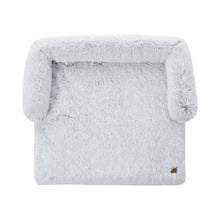 Shaggy Faux Fur Bolster Sofa Protector & Dog Bed