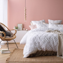 Medallion Vintage Washed Tufted Cotton European Pillowcase