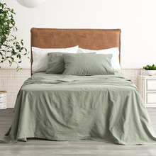 Solid Cotton Double Sheet Set