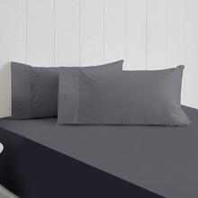 Black Willowwisp Cotton Fitted Sheet