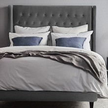 Stamford Winged Chesterfield Velvet Queen Bedhead