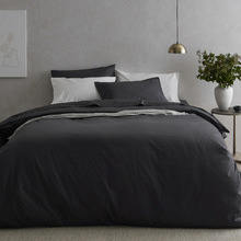 Charcoal Organic Cotton Quilt Cover Set