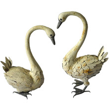 Swan Couple Garden Ornaments