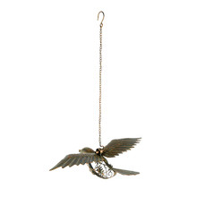 Hanging Robin Metal Outdoor Sculpture