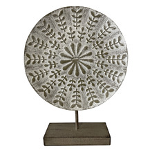 Round Contemporary Zen Plaque On Stand
