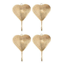 Heart Hand-Crafted Wall Hooks (Set of 4)