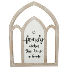 Family Makes Home Wall Plaque