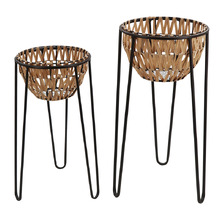 2 Piece Diadema Planter on Stand Set