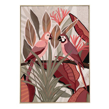 Botanic Birds Framed Canvas Wall Art