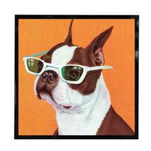 Smart Frenchie Framed Printed Wall Art