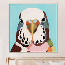Budgerigar Twilight Henry Canvas Wall Art