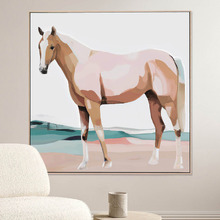 Blush Bronco Canvas Wall Art