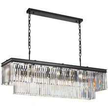 Rectangular Klidny 13 Light Crystal Pendant