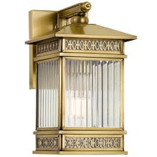 Brass Tezky Metal & Glass Wall Light