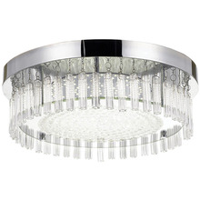 Round 38cm Vinai Glass LED Oyster Light