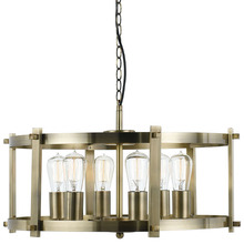 Black Jerome 6 Light Metal Pendant