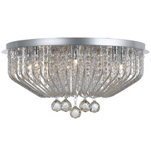 Chrome Stacie 9 Light Crystal Chandelier
