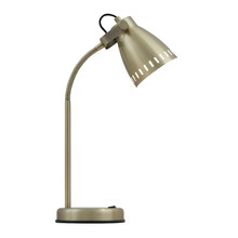 Alpha Plated Metal Desk Lamp