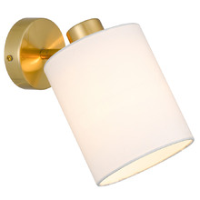 Malone Metal & Fabric Wall Light