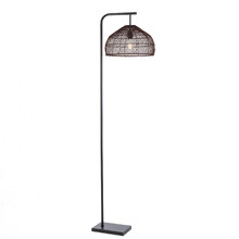 Renfri Iron & Rattan Floor Lamp