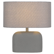 Marconi Grey Linen Table Lamp