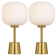 Elara Frosted Glass Table Lamps (Set of 2)