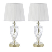 47.5cm Haniel Iron & Glass Table Lamps (Set of 2)