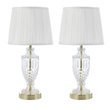Haniel Iron & Glass Table Lamps (Set of 2)