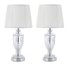 47.5cm Haniel Iron & Glass Table Lamps (Set of 2)