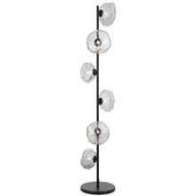 Clear & Black Amelie Floor Lamp