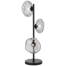 Amelie Smoked Glass 3 Light Table Lamp