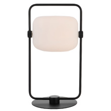 Malora Glass & Iron Table Lamp