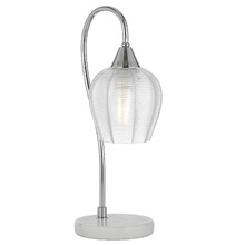Alina Ribbed Glass Gooseneck Bedside Lamp