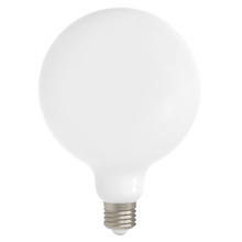 Obscura E27 Round 8W 16.5cm Matte Opal LED Bulb