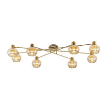 Callahan Iron 8 Light Semi Flush Ceiling Light