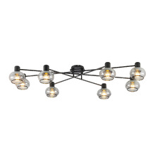 Callahan Iron 8 Light Semi Flush Ceiling Light