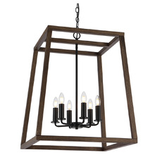 Urban 6 Light Iron Pendant