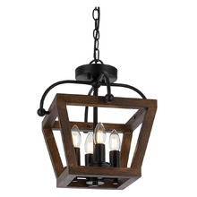 Cyril 2-in-1 Iron Pendant Light