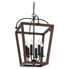 Sigrid 6 Light Iron Pendant