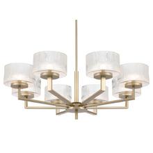 Alsvik Ribbed Glass 8 Light Pendant