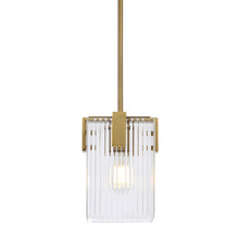 Brenna Ribbed Glass 1 Light Pendant