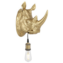 Roshni Gold Rhino Wall Light