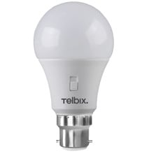 Flux B22 Pear 8W Tri-CCT Matte Opal LED Bulb