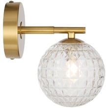 Calista Iron & Diamond Glass Wall Sconce
