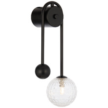 Calista II Iron & Diamond Glass Wall Sconce
