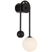 Calista II Iron & Frosted Glass Wall Sconce
