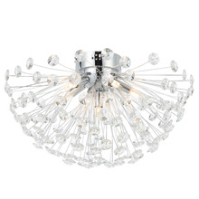 Uriah Crystal 6 Light Flush Mount Ceiling Light