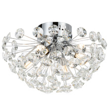 Uriah Crystal 4 Light Flush Mount Ceiling Light