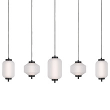 Black Torso 5 Light LED Pendant