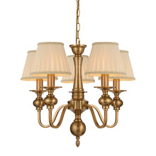 Astra Iron 5 Light Pendant with Shades